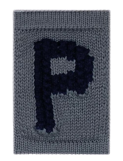 Smallstuff | Knitted Letter P, Blue | ONE SIZE 10 cm