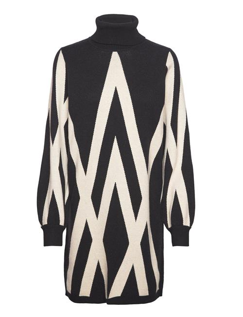 Object | Objray L/S Knit Rollneck Dress Aop Noos | M