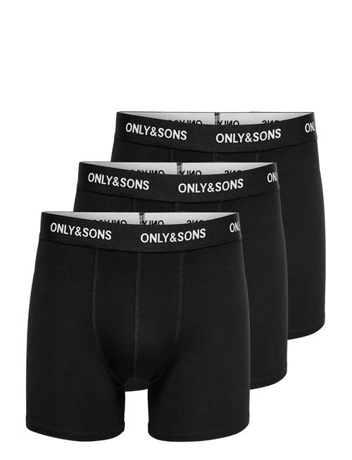 ONLY & SONS | Onsfitz Solid Black Boxer 3Pack3854 Noos | XL