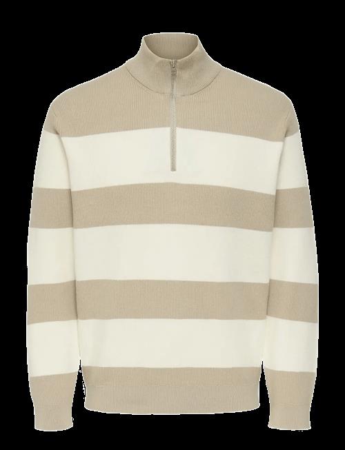 ONLY & SONS | Onsphil Reg 12 Struc Half Zip Knit Noos | L