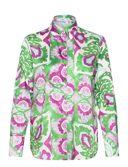 Mango | Satin Print Shirt | XS