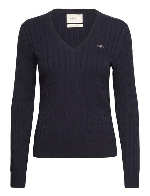 GANT | Stretch Cotton Cable V-Neck | M