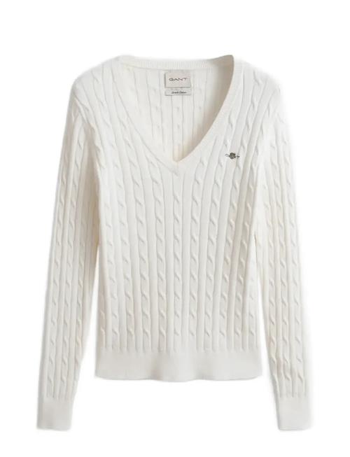 GANT | Stretch Cotton Cable V-Neck | S