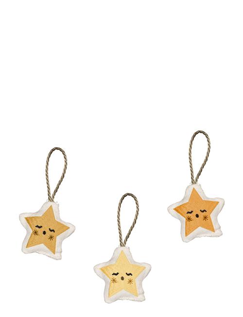 Fabelab | Ornaments Embroidered - Star 3 Pack | ONE SIZE
