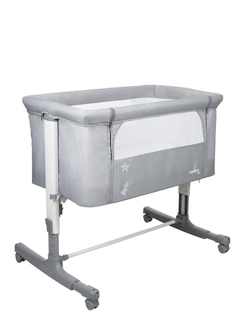 Asalvo | Asalvo Bedside Crib Mini Calm, Grey | 84X 65X 80