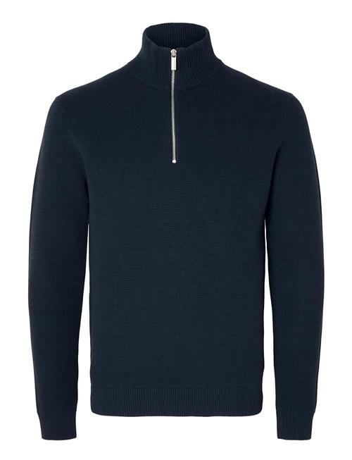 Selected | Slhdane Ls Knit Structure Half Zip Noos | L