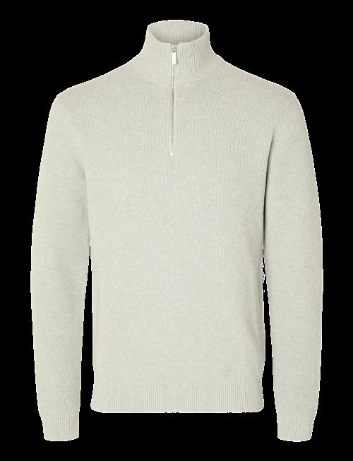 Selected | Slmdane Ls Knit Reg Struc Half Zip Noos | L