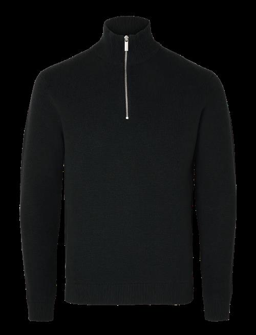 Selected | Slmdane Ls Knit Reg Struc Half Zip Noos | S