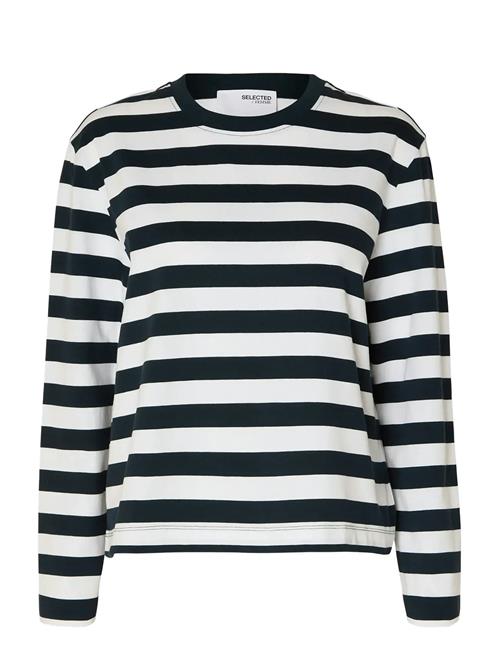 Selected | Slwessential Ls Striped Boxy Tee Noos | XL