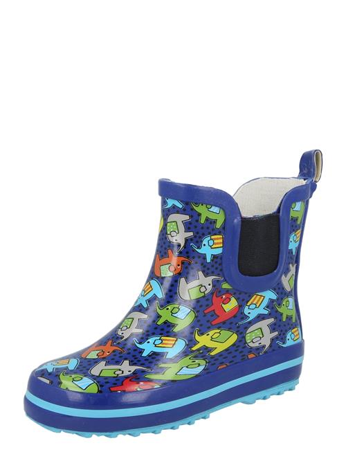 BECK Gummistøvler 'Elephants'  navy / turkis / blandingsfarvet / sort