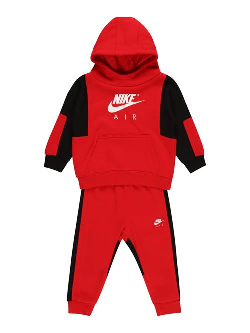 Nike Sportswear Joggingdragt  brandrød / sort / hvid
