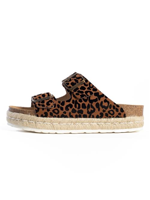 Bayton Pantoletter 'Alcee'  lysebeige / sort