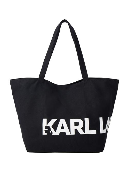 Karl Lagerfeld Shopper 'Essential'  sort / hvid