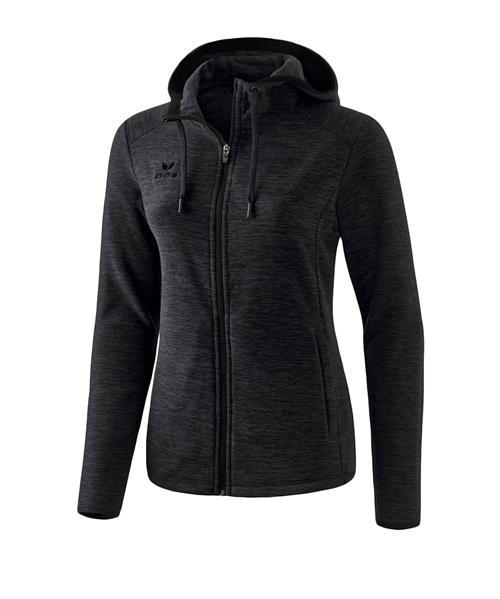 ERIMA Funktionsfleecejakke  sort-meleret