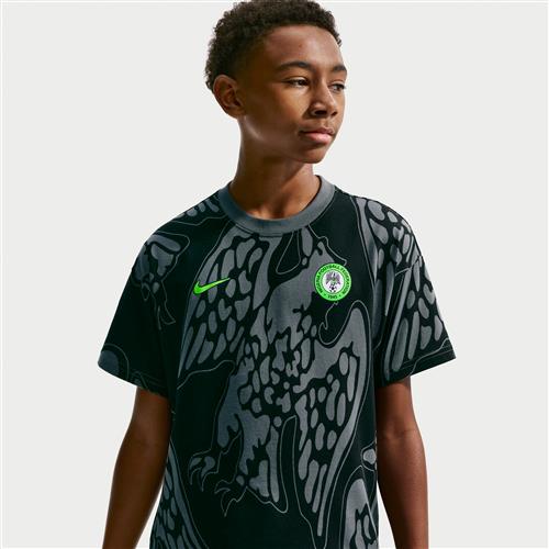 Nigeria Nike Football-T-shirt til større børn - grå
