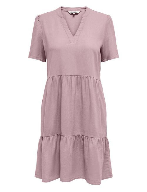 ONLY | Onltiri-Caro S/S V-Neck Lin Dress Cc Pnt | L
