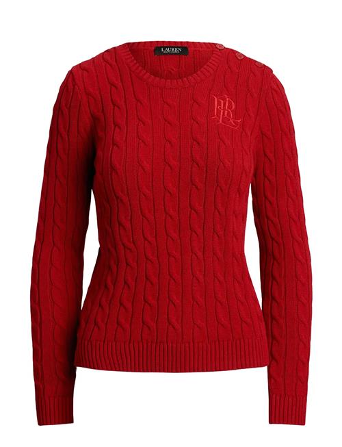 Lauren Ralph Lauren | Button-Trim Cable-Knit Cotton Sweater | S