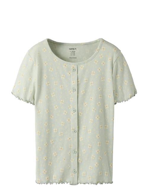 Se name it | Nkfvemia Aop Ss Slim Top | 146-152 hos Booztlet
