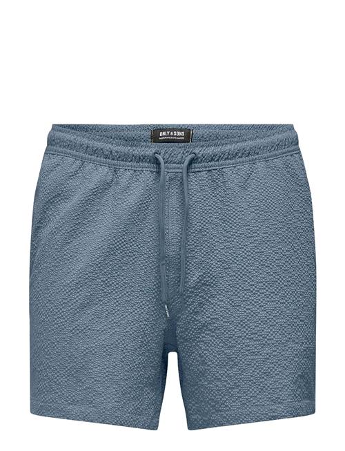 ONLY & SONS | Onsted Life Solid Seersucker Swim Noos | S