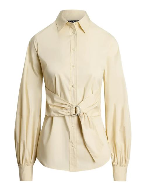 Lauren Ralph Lauren | Tie-Front Cotton-Blend Shirt | XS