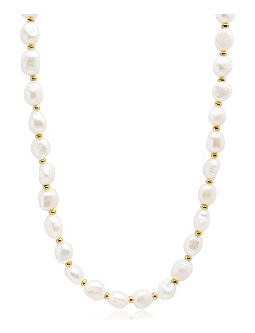 Nialaya | Men's Baroque Pearl Choker | ONE SIZE 51 cm