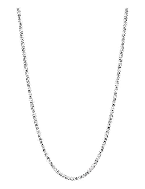 Nialaya | Men's Squared Silver Chain | ONE SIZE 59 cm