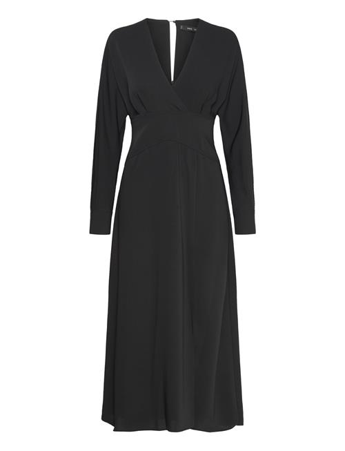 Mango | Cross-Neckline Slit Dress | XS