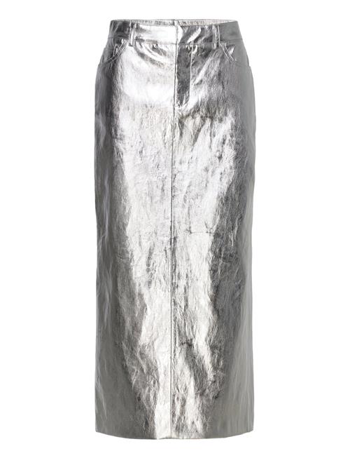 Mango | Metallic Midi Skirt | 32