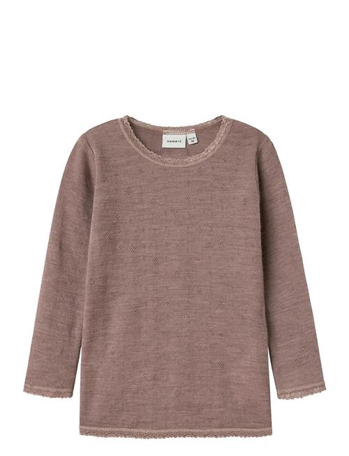 name it | Nmfwang Wool Needle Ls Top Solid Noos | 98
