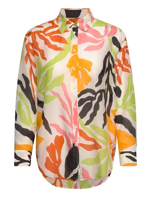 Gant | Rel Palm Print Cot Silk Shirt | 34