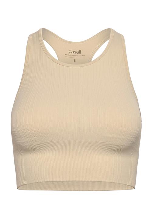 Casall | Multi Rib Seamless Padded Sports Top | M