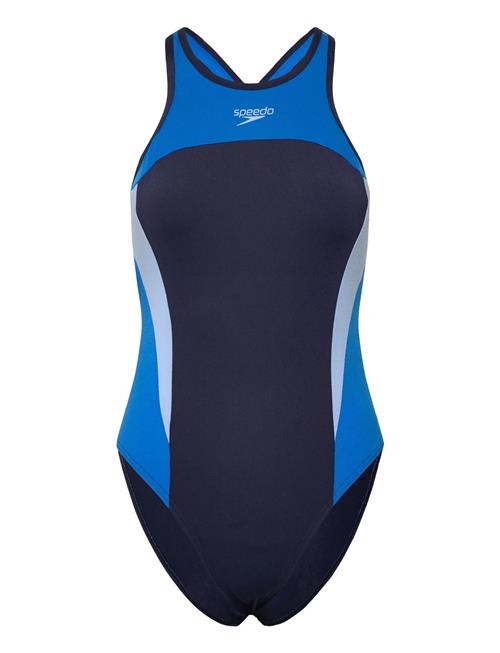 Speedo | Womens High Neck Splice Cross Back Swimsuit | 36