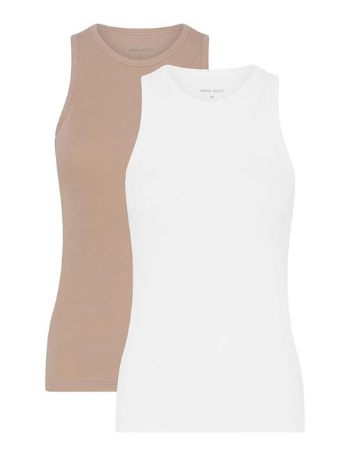 URBAN QUEST | 2-Pack Women Bamboo Tank Top Rib | L