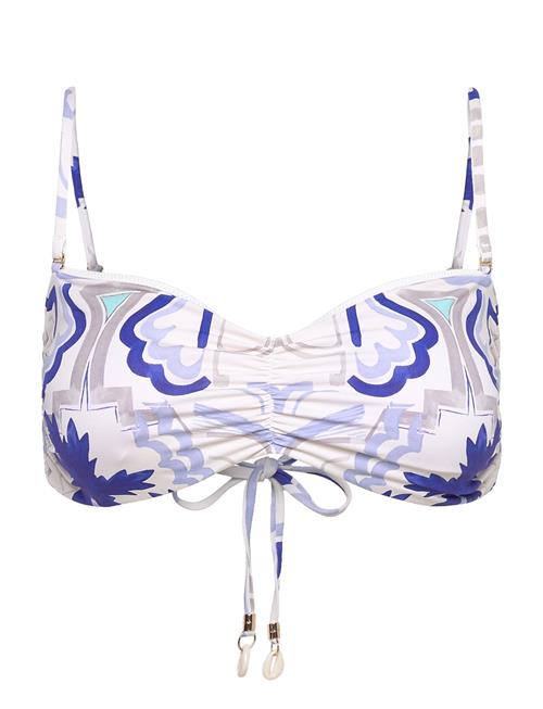 Malina | Lottie Printed Bandeau Bikini Top | L