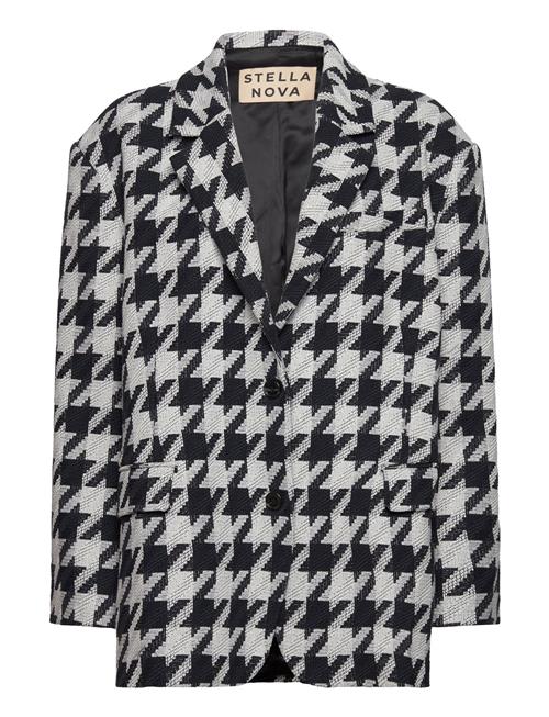 Stella Nova | Houndtooth Oversized Blazer | L/XL
