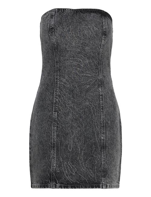 ROTATE | Rhinestone Denim Dress | 34