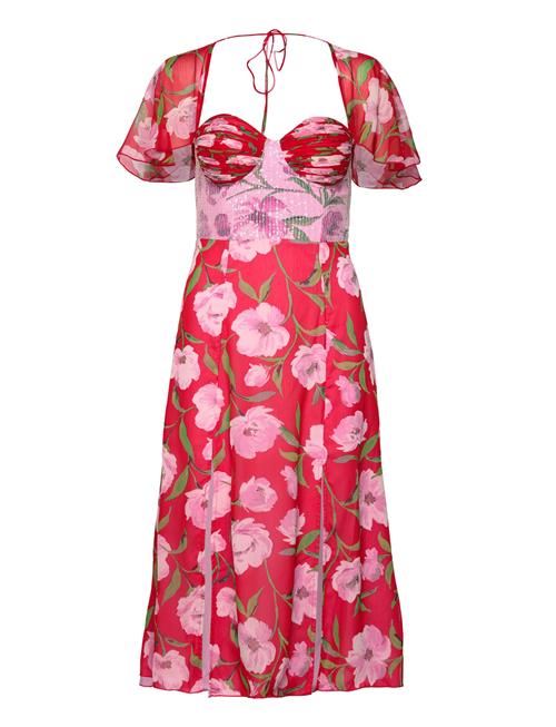 ROTATE | Printed Midi Dress | 34