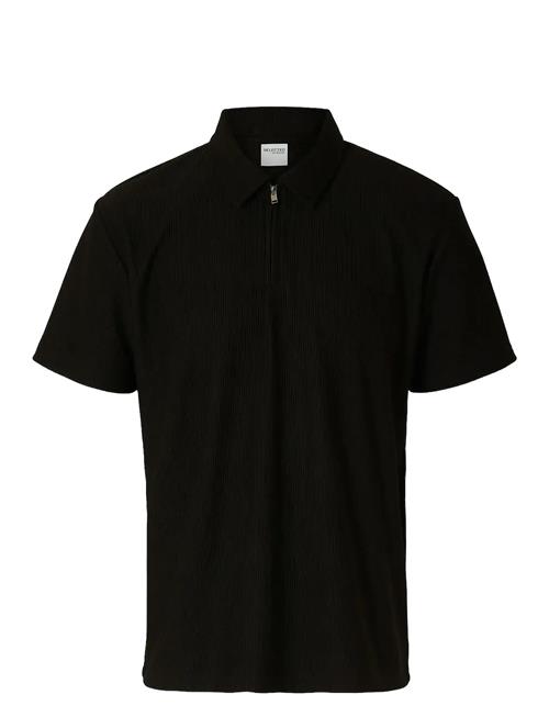 Selected | Slhrelax-Plisse Half Zip Ss Polo Ex | S