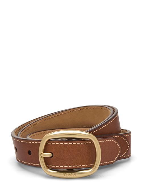 Polo Ralph Lauren | Oval-Buckle Skinny Leather Belt | XS