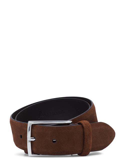 Anderson's | Classic Suede Belt Dark Brown 3,5 | 90