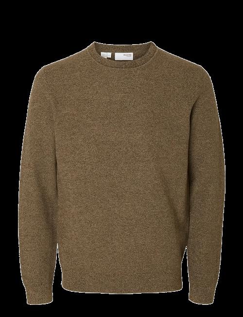 Selected | Slmross Ls Knit Structure Crew Neck Noos | M