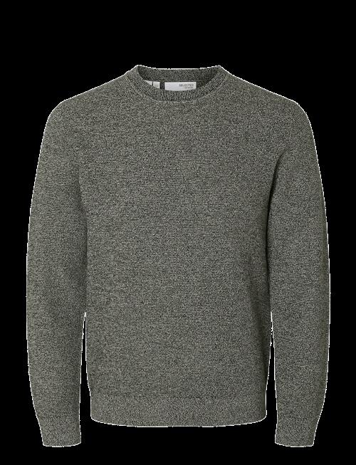 Selected | Slmross Ls Knit Structure Crew Neck Noos | M