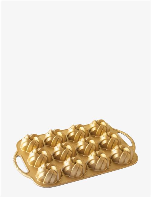 Nordic Ware | 75-Års Jubilæums-Flettet Mini Bundt®-Bageform | FOR 12PCS