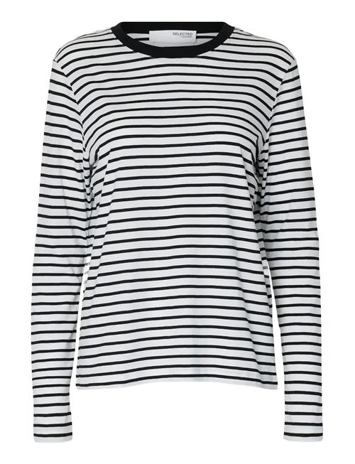 Selected | Slfessential Ls Striped O-Neck Tee Noos | L