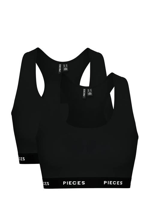 Pieces | Pclogo Lady Top 2 Pack Noos Bc | XS