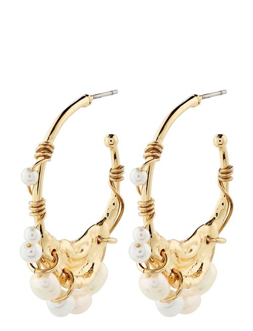 Pilgrim | Focus Hoop Earrings Gold-Plated | ONE SIZE