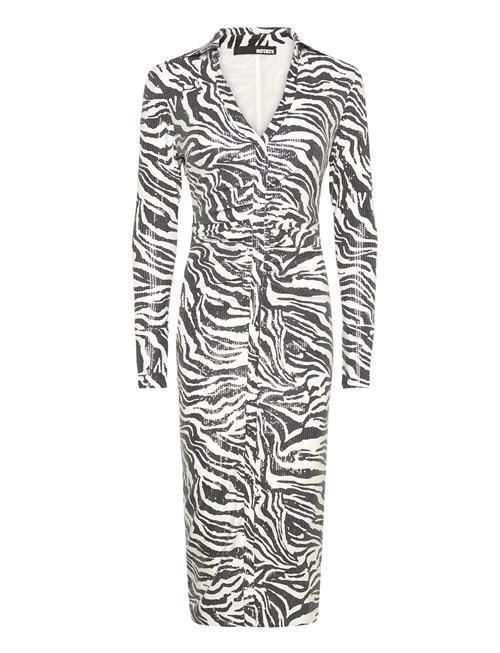 ROTATE | Sequins Midi Shirt Dress | 34