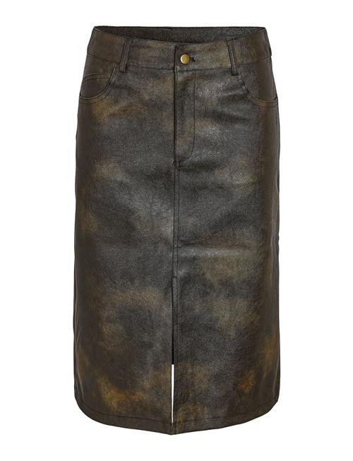 NOISY MAY | Nmarmy Pu Nw Front Slit Midi Skirt Wvn | S