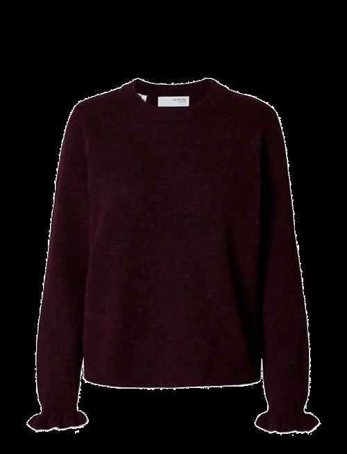 Selected | Slflulu Ls Knit Frill Cuff O-Neck Noos | XL
