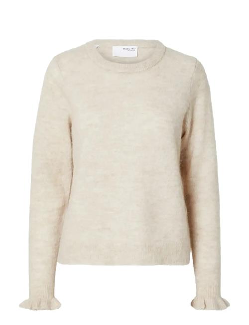 Selected | Slflulu Ls Knit Frill Cuff O-Neck Noos | L